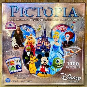 PICTOPIA- THE ULTIMATE PICTURE-TRIVIA FAMILY GAME: DISNEY EDITION Board Game